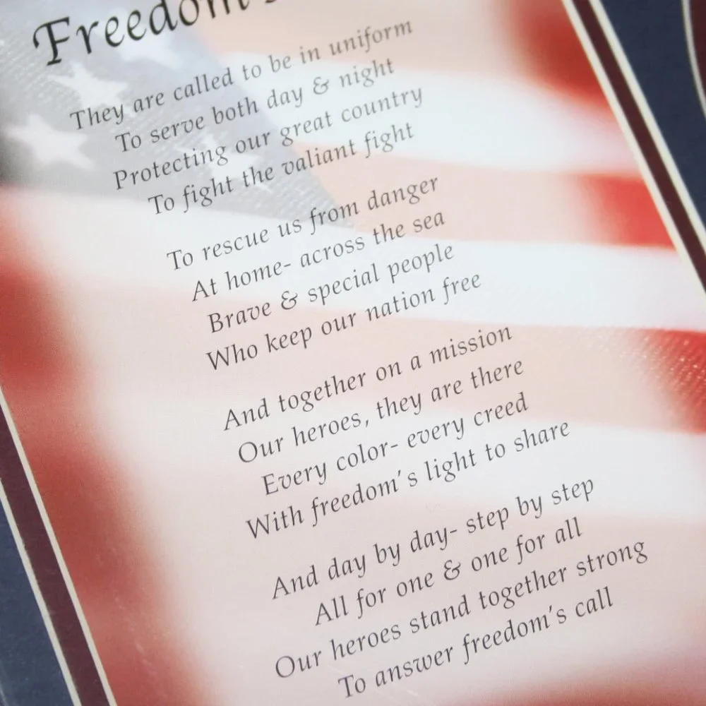 🎖️️ “Freedom’s Call” Matted Picture Frame · NWOT · 5x7